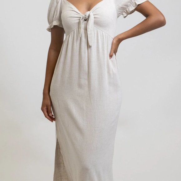 Linen Midi Dress - Picture 3 of 8